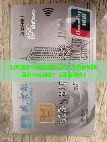 北京盛丰小额贷款赵小燕