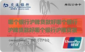 哪个银行沪牌贷款好