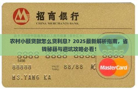 农村小额贷款怎么贷利息