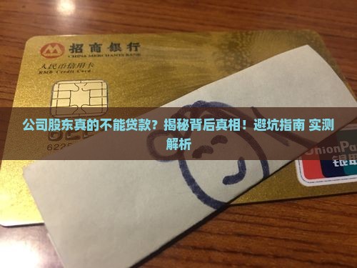 公司股东不能贷款