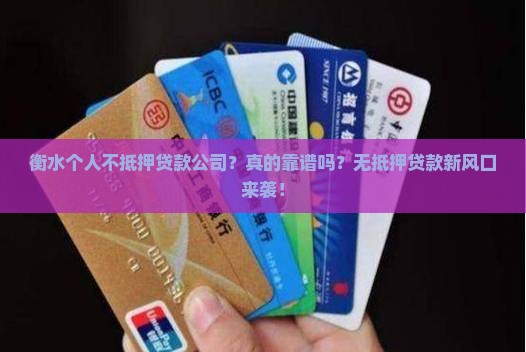 衡水个人不抵押贷款公司