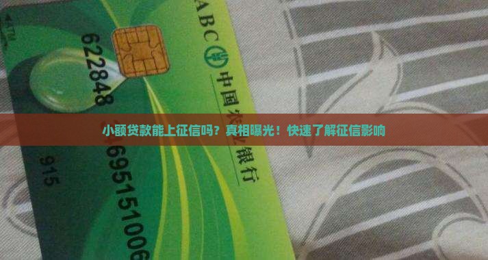 小额贷款能上征信吗