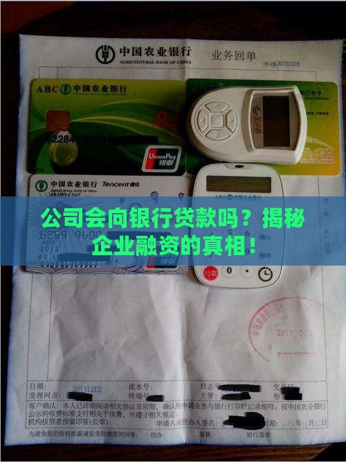 公司会向银行贷款吗