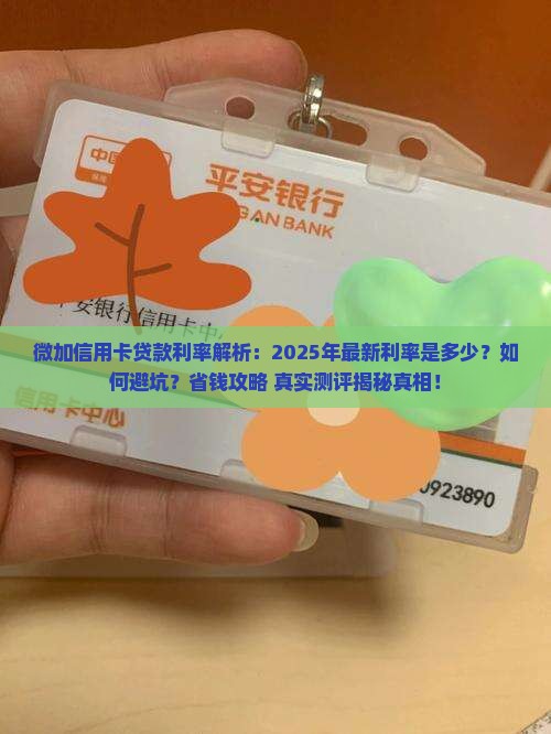 微加信用卡贷款利率