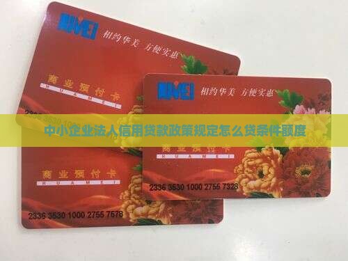 中小企业法人信用贷款