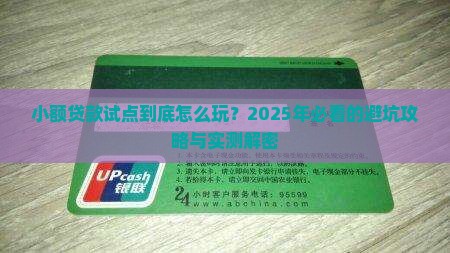 小额贷款试点指导