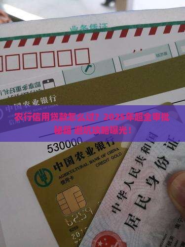 农行信用贷款审批流程