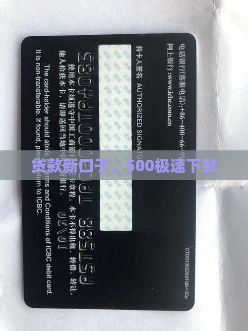 500极速贷款的新口子