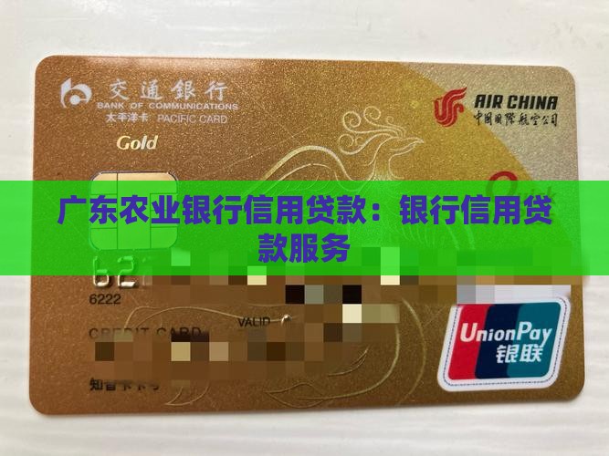 广东农业银行信用贷款