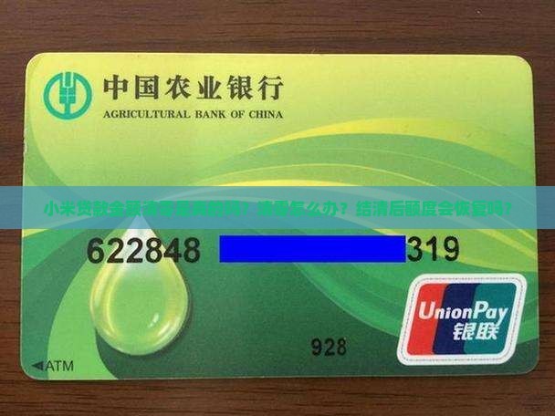 小米贷款金额清零