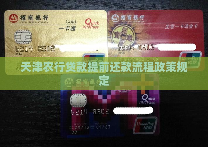天津农行贷款提前还款