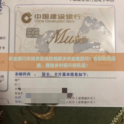 农业银行农场贷款