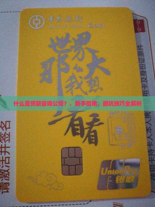 什么是贷款咨询公司