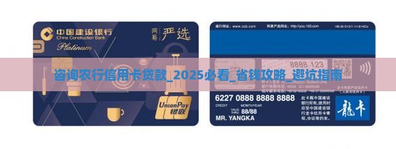 咨询农行信用卡贷款
