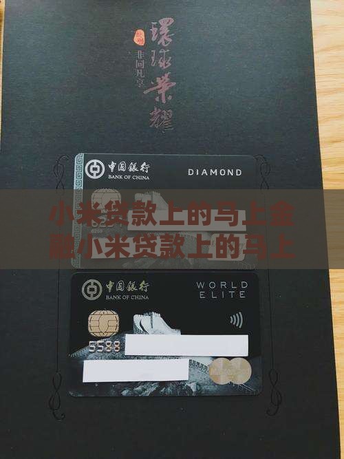 小米贷款上的马上金融