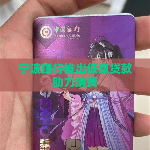 宁波银行推出低息贷款助力消费