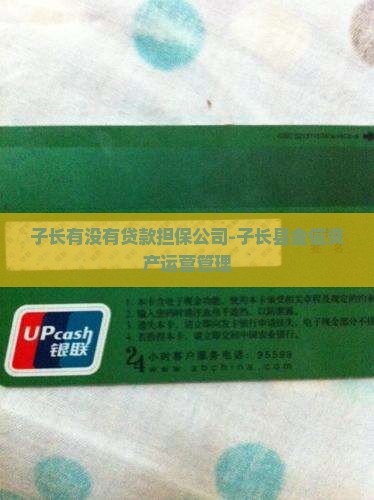 子长有没有贷款担保公司-子长县金信资产运营管理