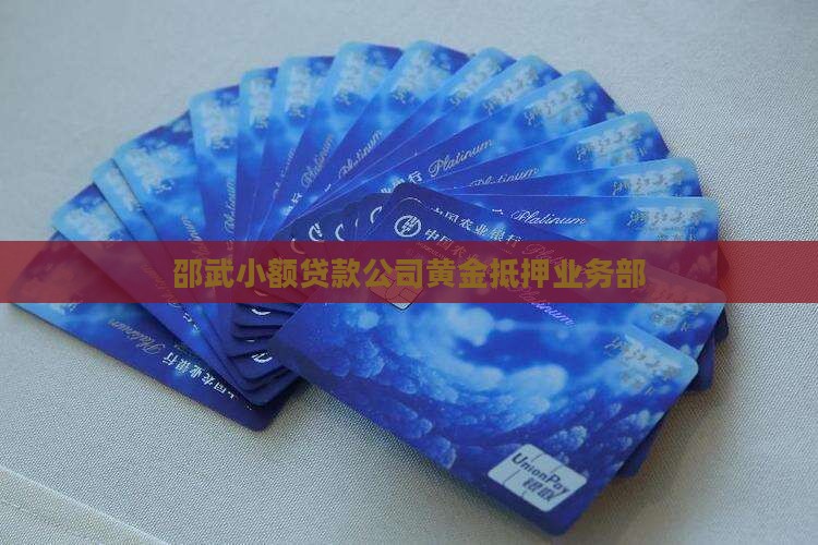 邵武小额贷款公司黄金抵押业务部