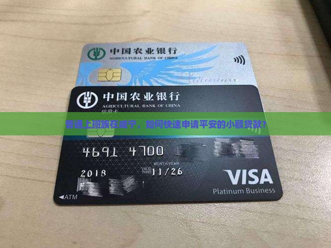 普通上班族在咸宁，如何快速申请平安的小额贷款？
