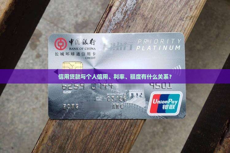 信用贷款与个人信用、利率、额度有什么关系？