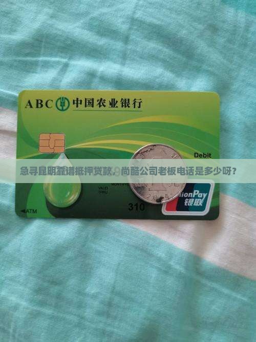 急寻昆明靠谱抵押贷款，尚酷公司老板电话是多少呀？