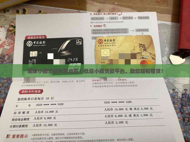 哪家小额贷款利息低些？低息小额贷款平台，助您轻松借贷！