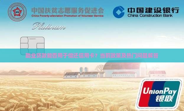 助业贷款能否用于偿还信用卡？当前政策及热门问题解答
