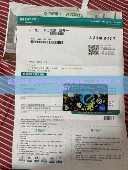普通上班族面对5000元信用贷款逾期，工资不够还，怎么破？