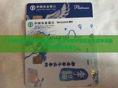 《中职资助贷款申请指南：职业学校学生职业教育学资助学贷款政策详解》