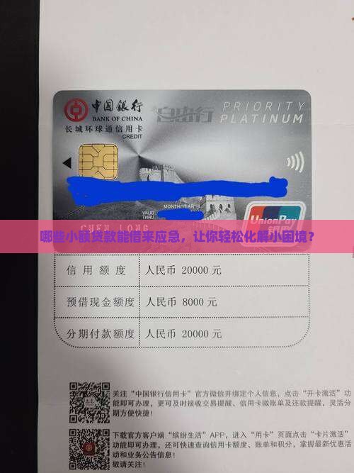 哪些小额贷款能借来应急，让你轻松化解小困境？