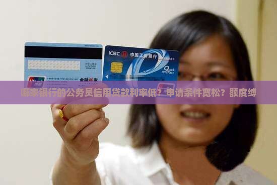 哪家银行的公务员信用贷款利率低？申请条件宽松？额度缚