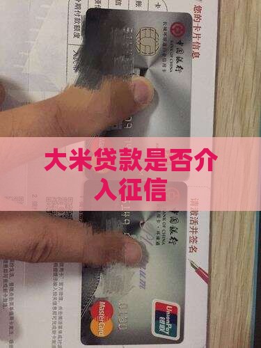 大米贷款是否介入征信