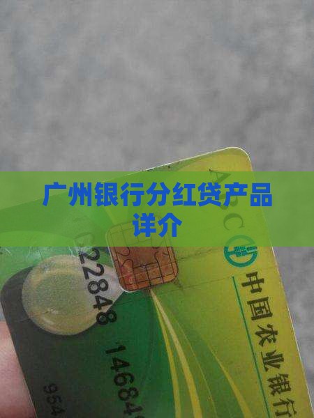 广州银行分红贷产品详介