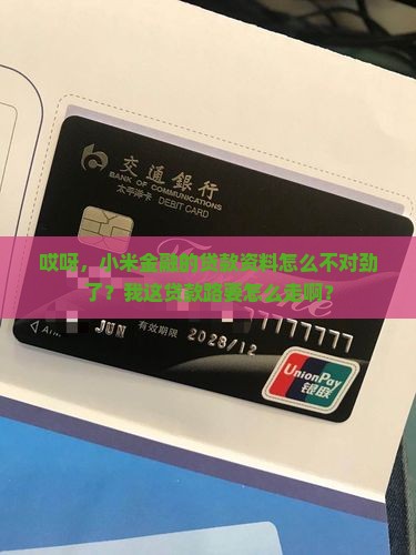 哎呀，小米金融的贷款资料怎么不对劲了？我这贷款路要怎么走啊？