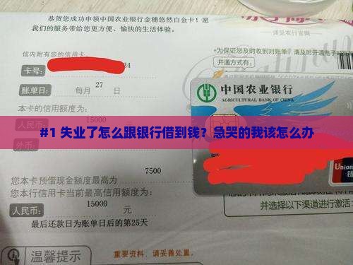 #1 失业了怎么跟银行借到钱？急哭的我该怎么办