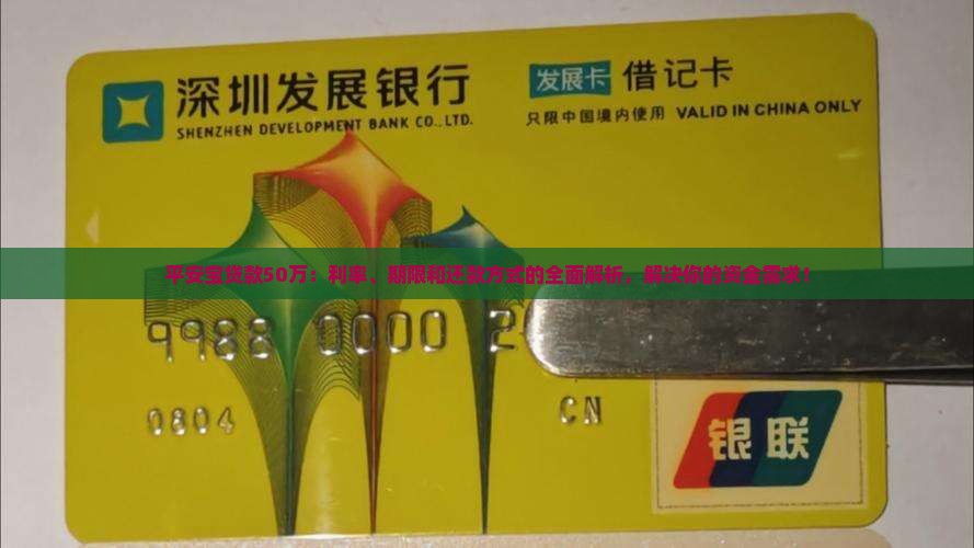 平安宝贷款50万：利率、期限和还款方式的全面解析，解决你的资金需求！