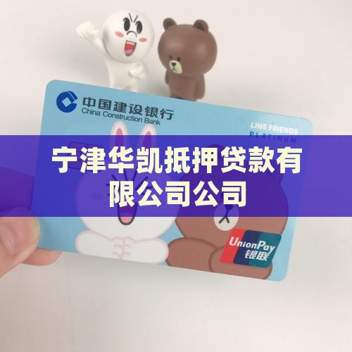 宁津华凯抵押贷款公司
