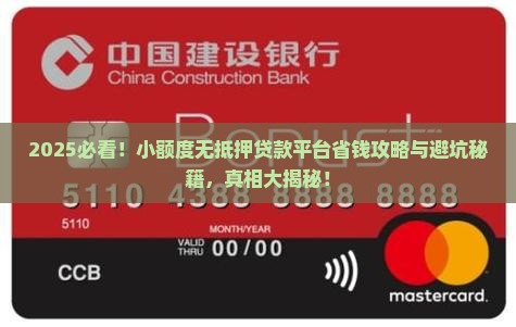 小额度无抵押贷款平台
