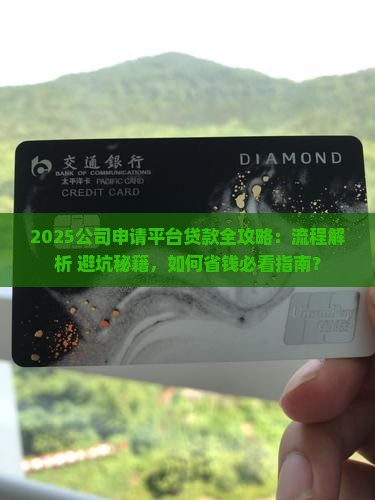 公司申请平台贷款流程