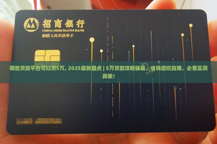 哪些贷款平台可以贷5万