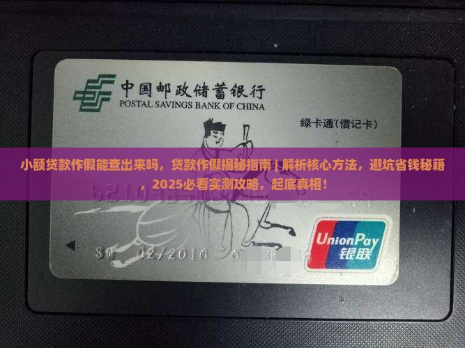 小额贷款作假能查出来吗