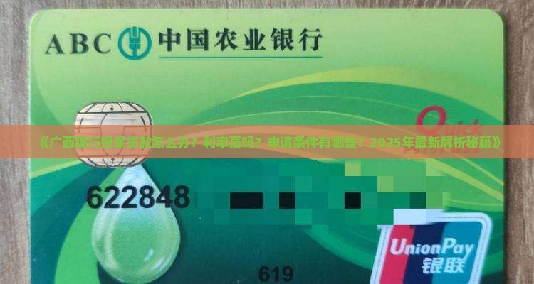 广西银行担保贷款