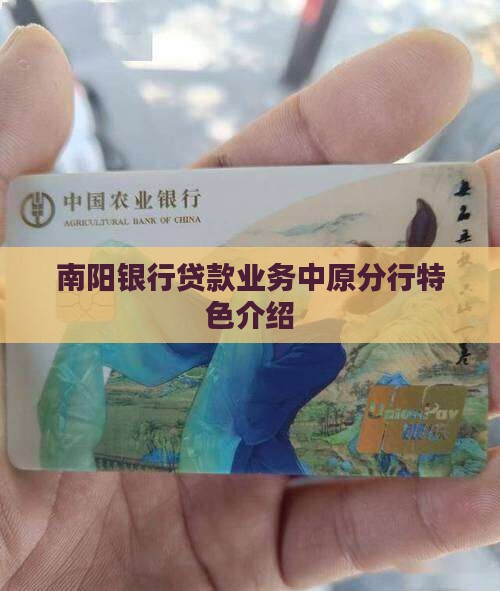 南阳银行贷款业务