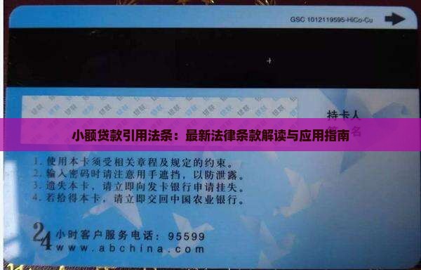 小额贷款引用法条