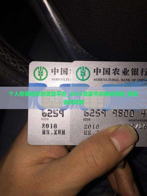 个人有哪些好的贷款平台