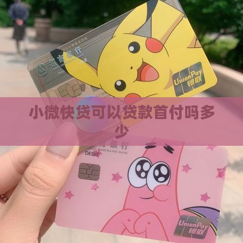 小微快贷可以贷款首付吗