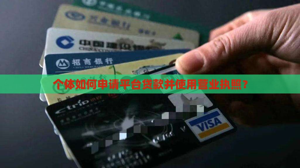 个体怎么申请平台贷款