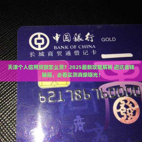 天津个人信用贷款怎么贷