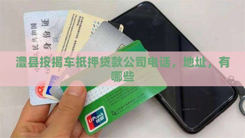 澧县按揭车抵押贷款公司