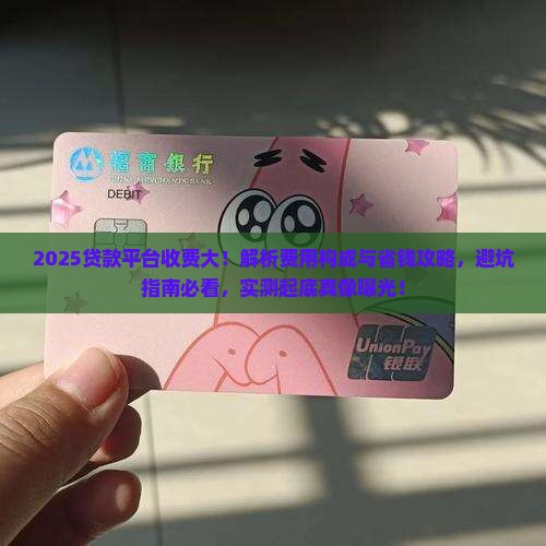为什么贷款平台要收费呢